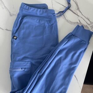 Jaanuu Ceil Blue Scrub Jogger